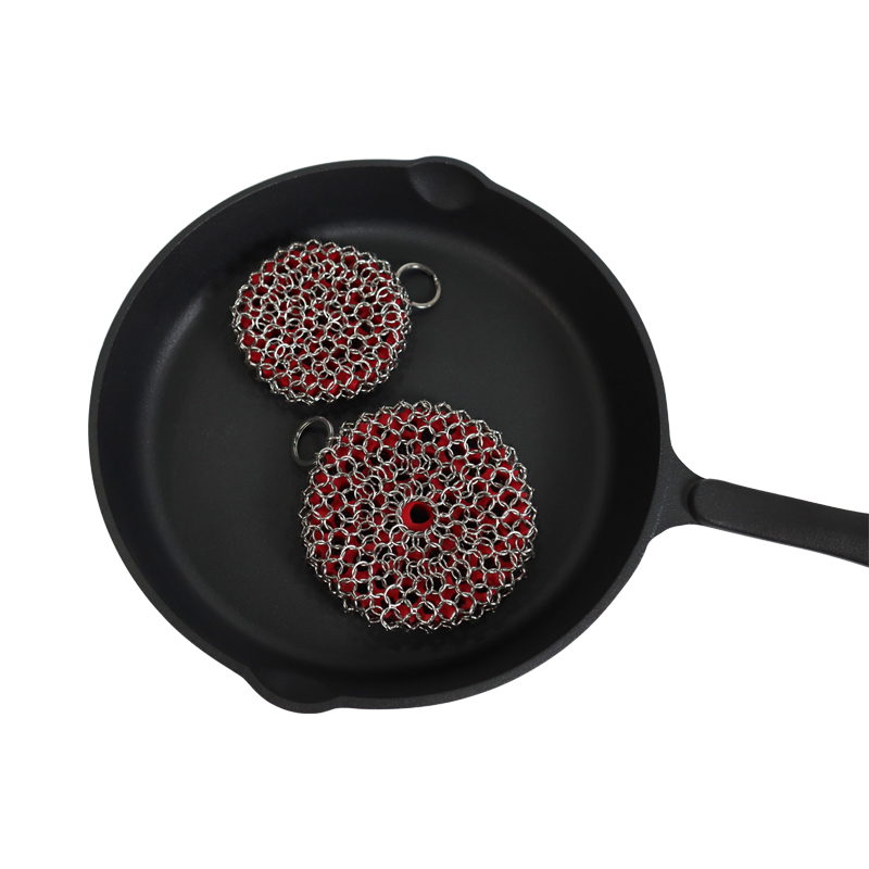 Single Ring High Temperature Resistant Silicone Chainmail Scrubbing Pad