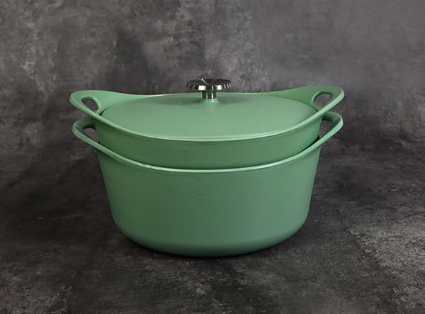 Matte Enamel Cast Iron Barbecue Dutch Oven Set