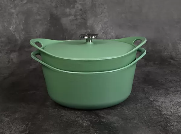 Matte Enamel Cast Iron Barbecue Dutch Oven Set