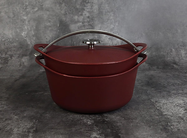 Matte Enamel Cast Iron Barbecue Dutch Oven Set