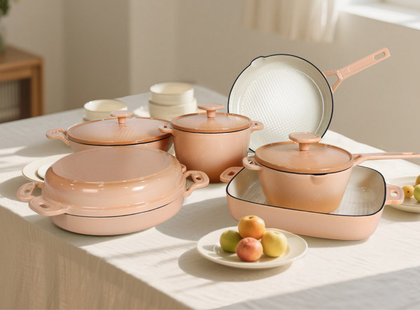 Enamel 6-Piece Cast Iron Pots and Pans Set Manufacturer