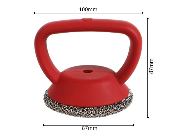 Bulk Sales Food Grade Cast Iron Scrubber with Silicone Insert