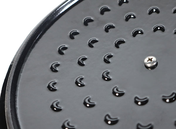 Professional Ripple Design Cast Iron Dutch Oven for Even Cooking