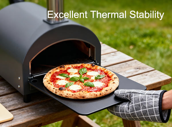 Portable 14'' Nitrided Pizza Baking Steel for Pizza & Bread