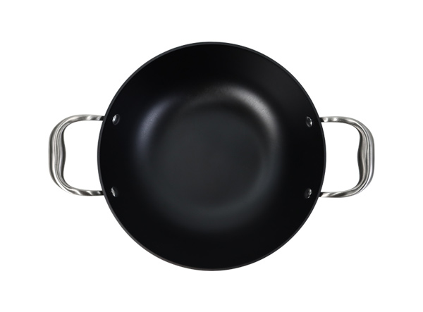 Nonstick Lightweight Enamel Cast Iron Deep Kadai for Deep Frying