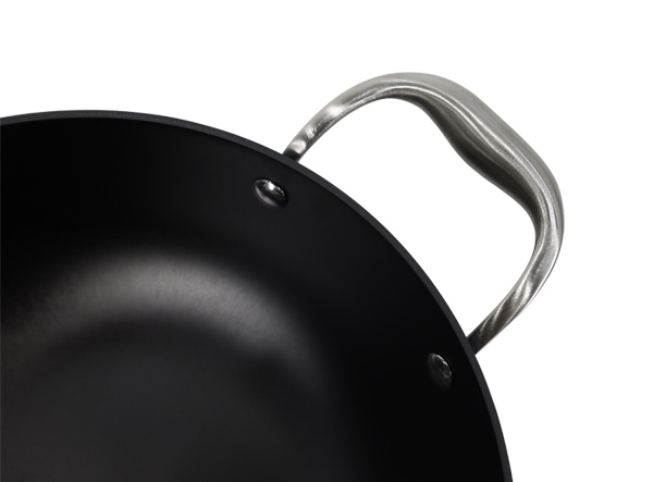 Nonstick Lightweight Enamel Cast Iron Deep Kadai for Deep Frying