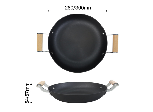 Dual-handle Thin-wall Round Light Cast Iron Skillet