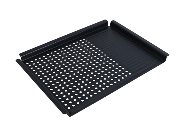 Carbon Steel Perforated Grill Topper | Non-Stick BBQ Accessory for Small Foods