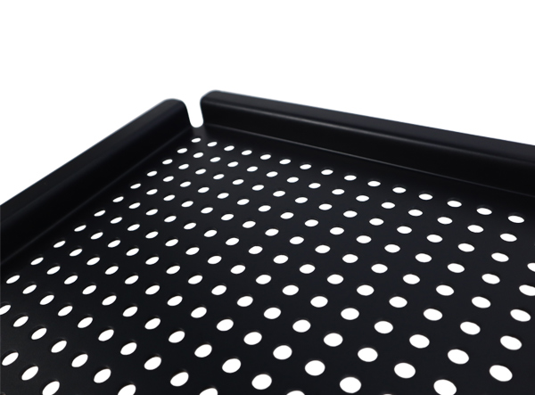 Carbon Steel Perforated Grill Topper | Non-Stick BBQ Accessory for Small Foods