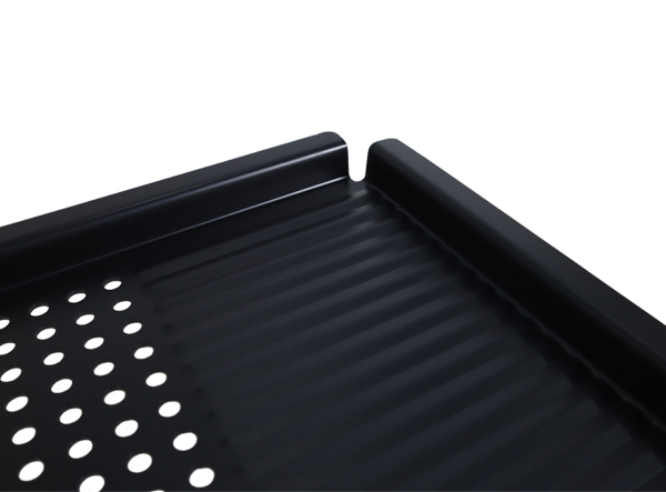 Carbon Steel Perforated Grill Topper | Non-Stick BBQ Accessory for Small Foods