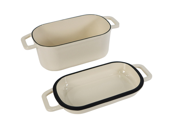 OEM Custom Made Enameled Cast Iron Sourdough Bread Pan with Lid