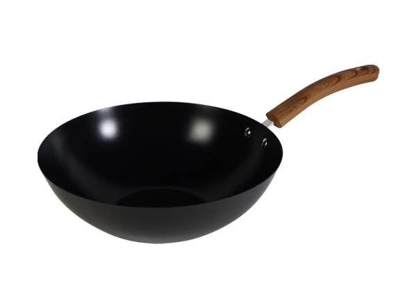 Ceramic Non-stick Nitrided Carbon Steel Fry Pan & Wok Kitchen Set