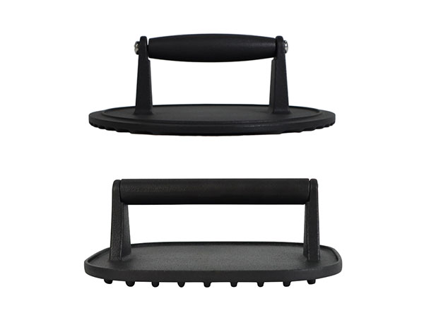 Premium Pre-Seasoned Cast Iron Grill Burger Press | Wholesale & OEM Supported