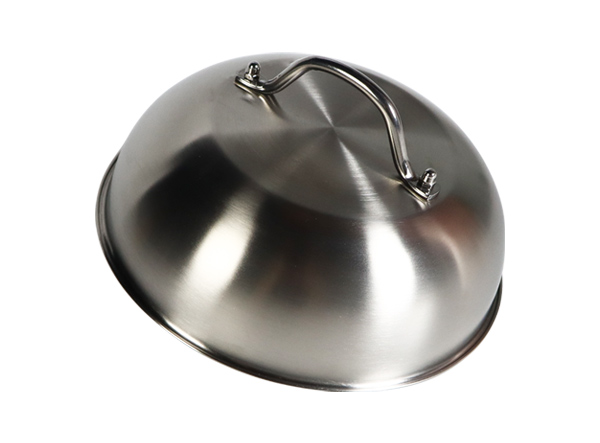 Heavy Duty Round Stainless Steel Basting Dome for Flat Top Griddle Grills